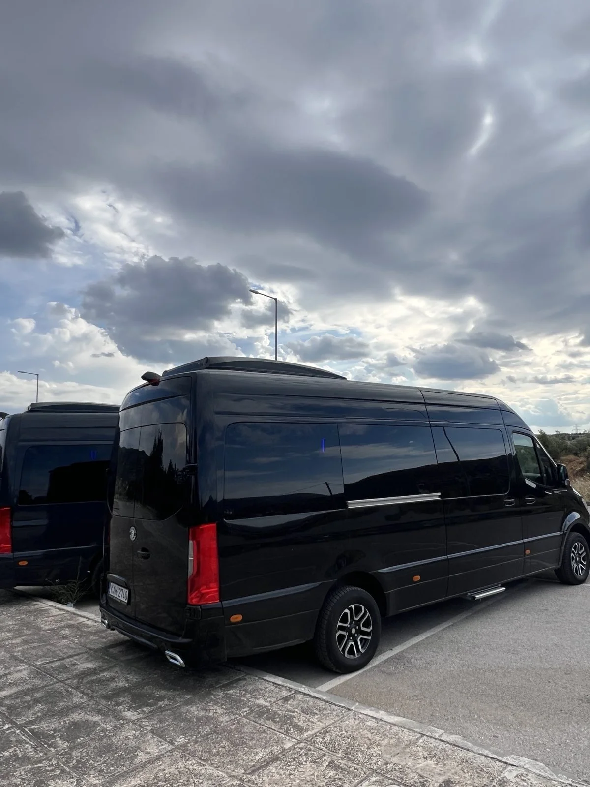 Πίσω πλαϊνή όψη του Mercedes-Benz Sprinter